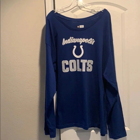 Indianapolis Colts NFL T Shirt Long Sleeve Women’s Size 4X NWT - Picture 1 of 7